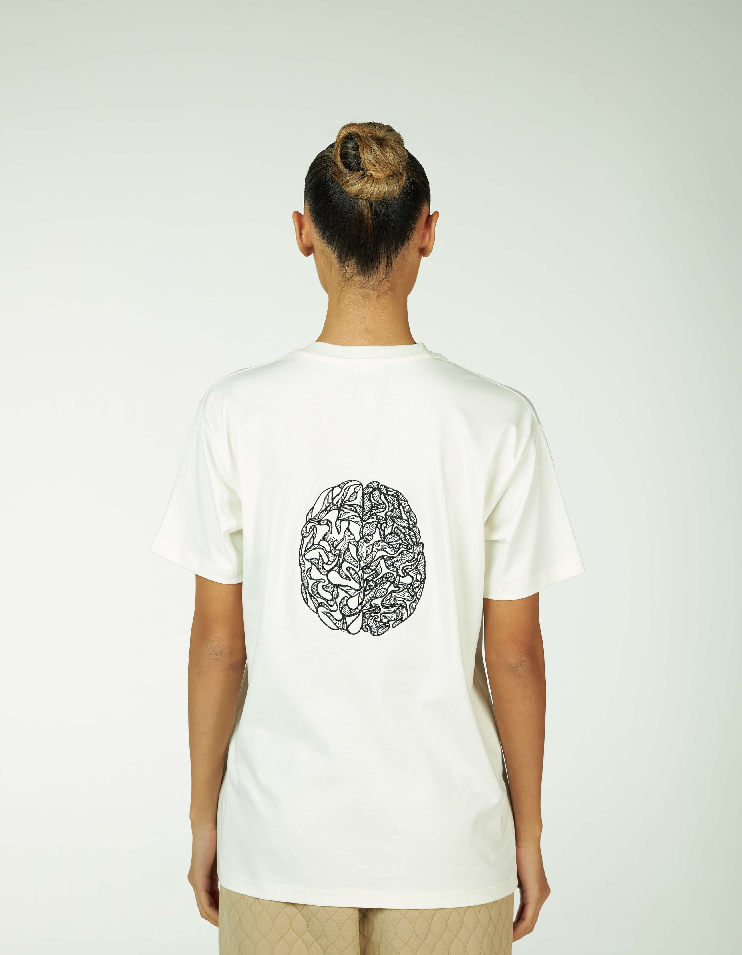T-SHIRT BRODERIE CERVEAU