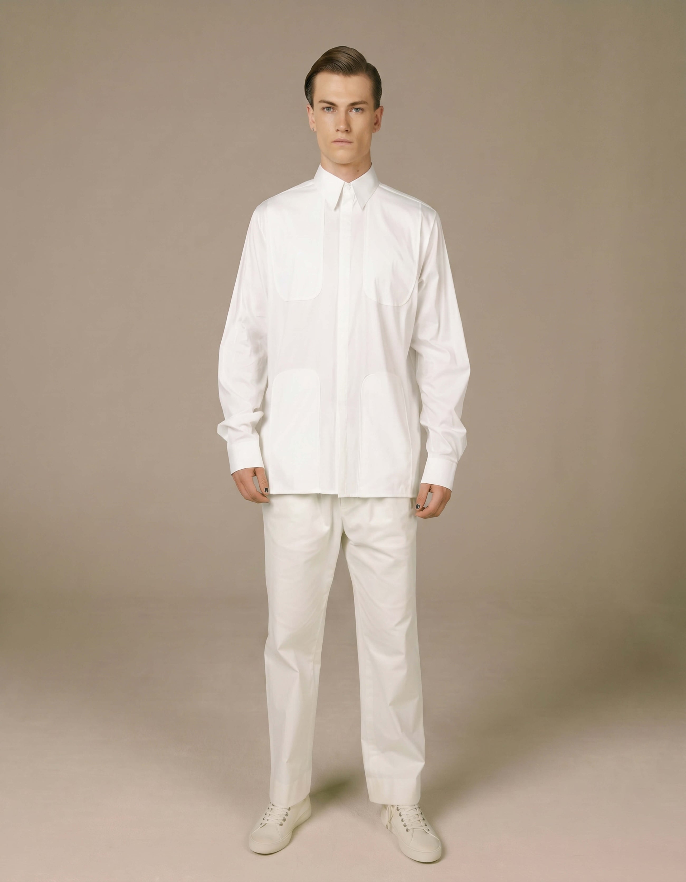 CAMICIA CON PANNELLO A U