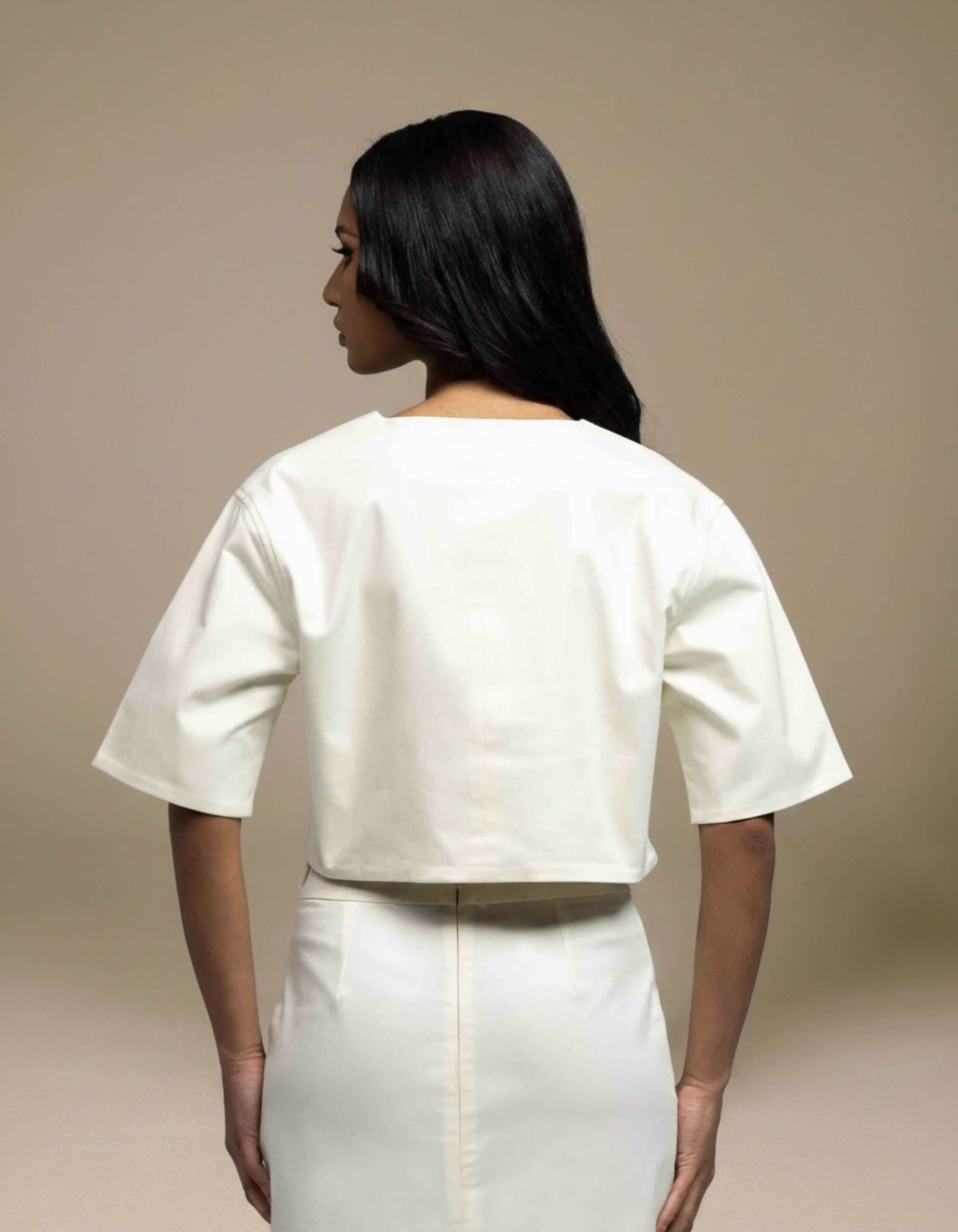 OVERSIZE POCKET CROP TOP
