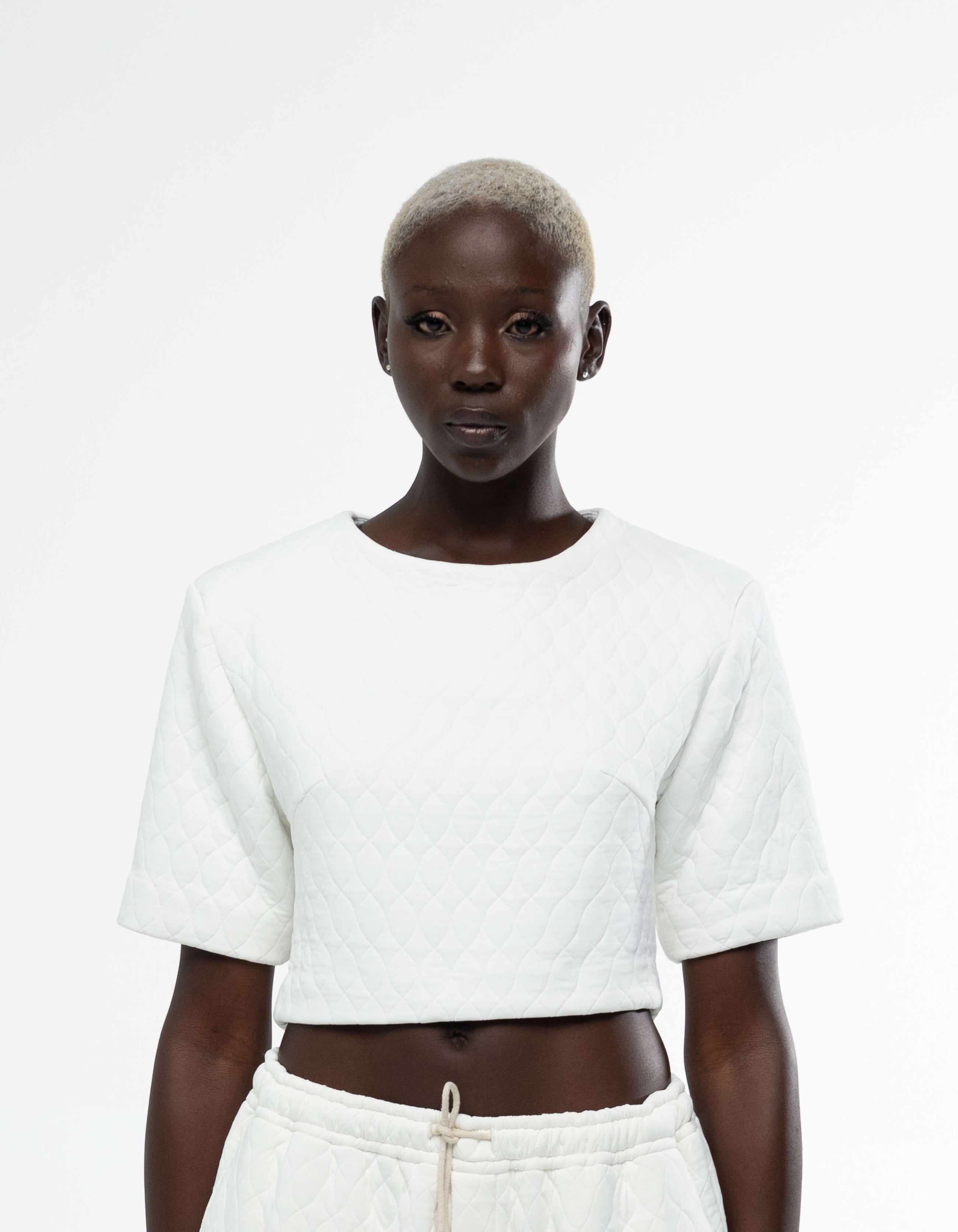 Crop top à épaulettes