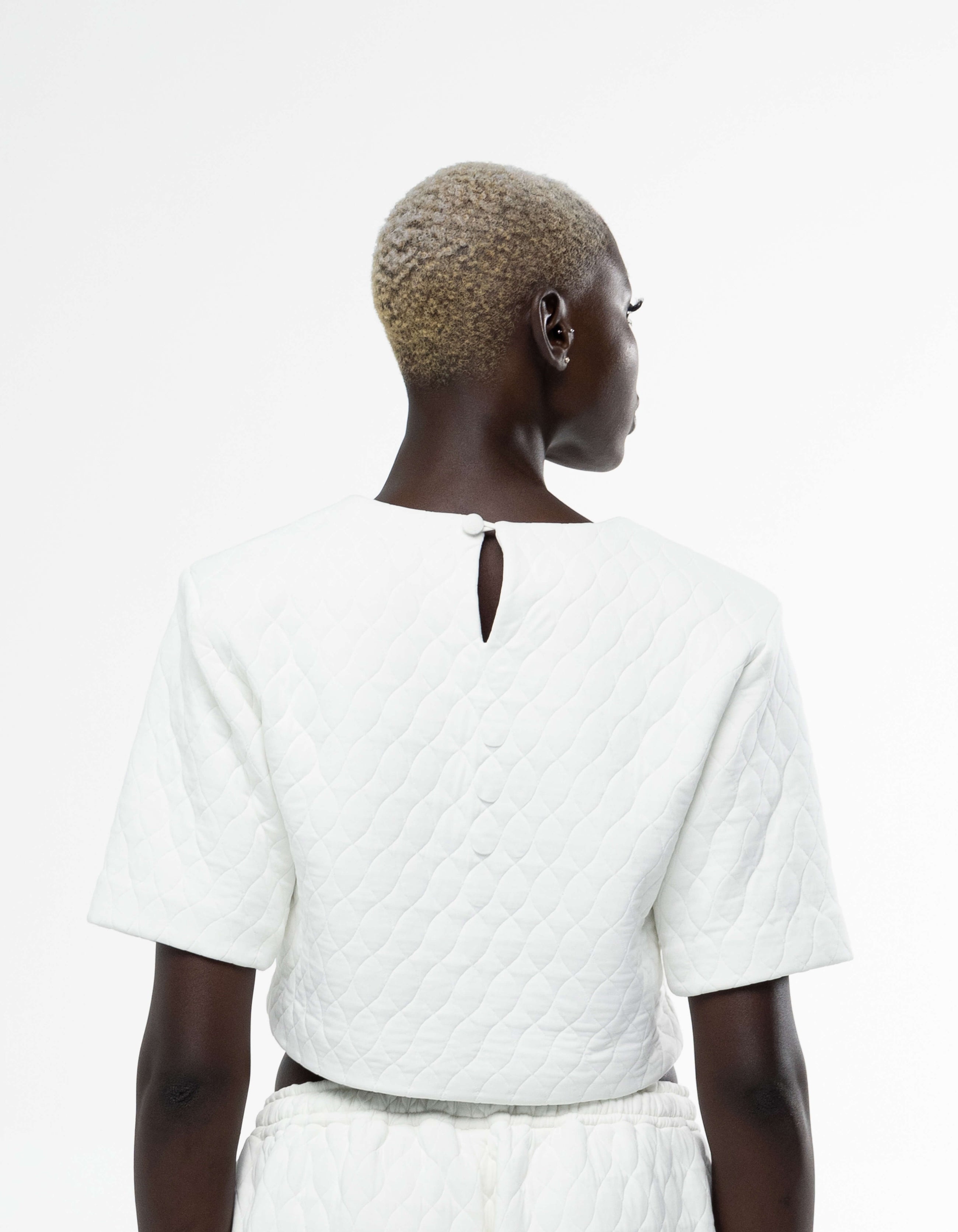 Crop top à épaulettes