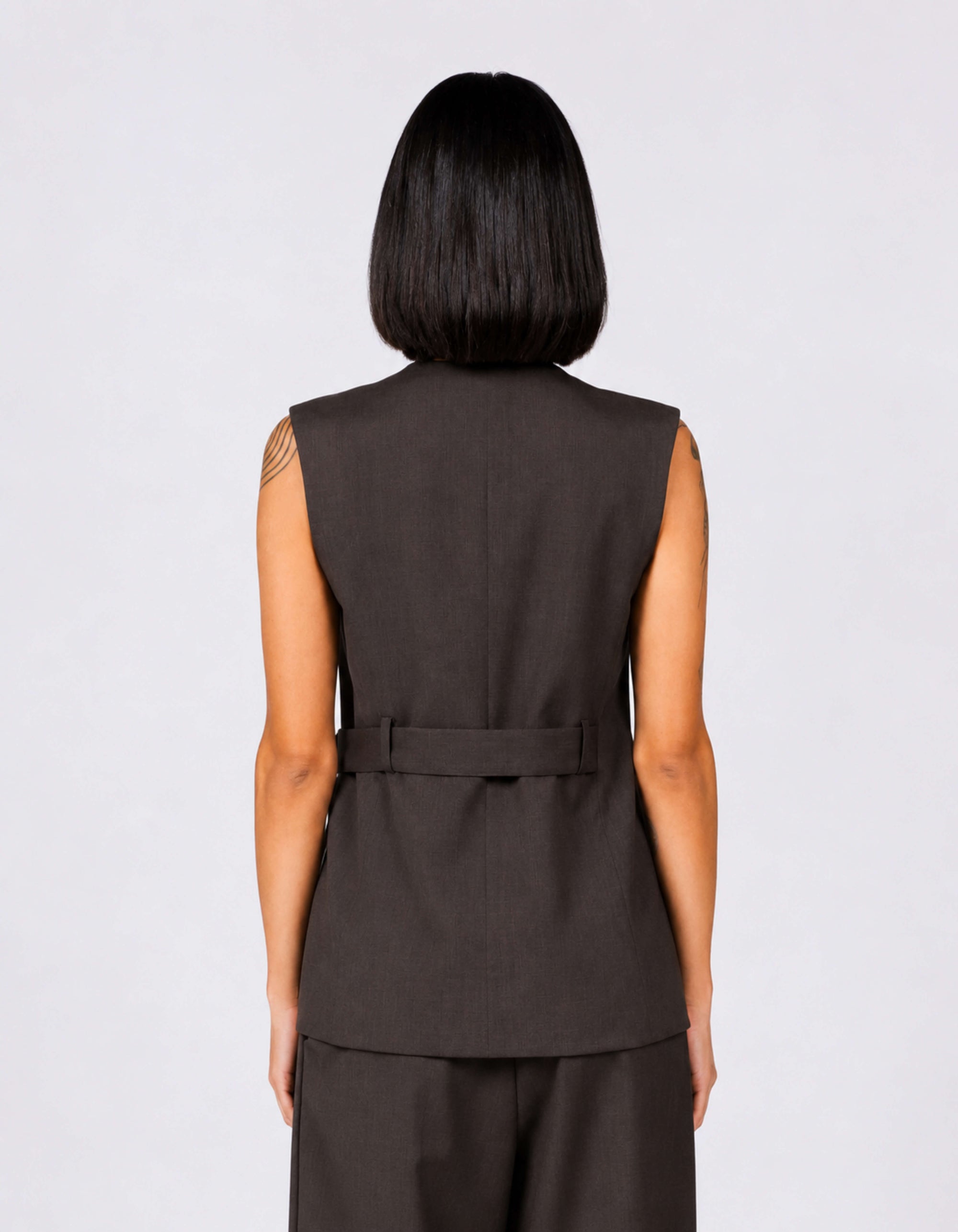 WRAP VEST SHIRT