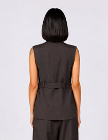 WRAP VEST SHIRT