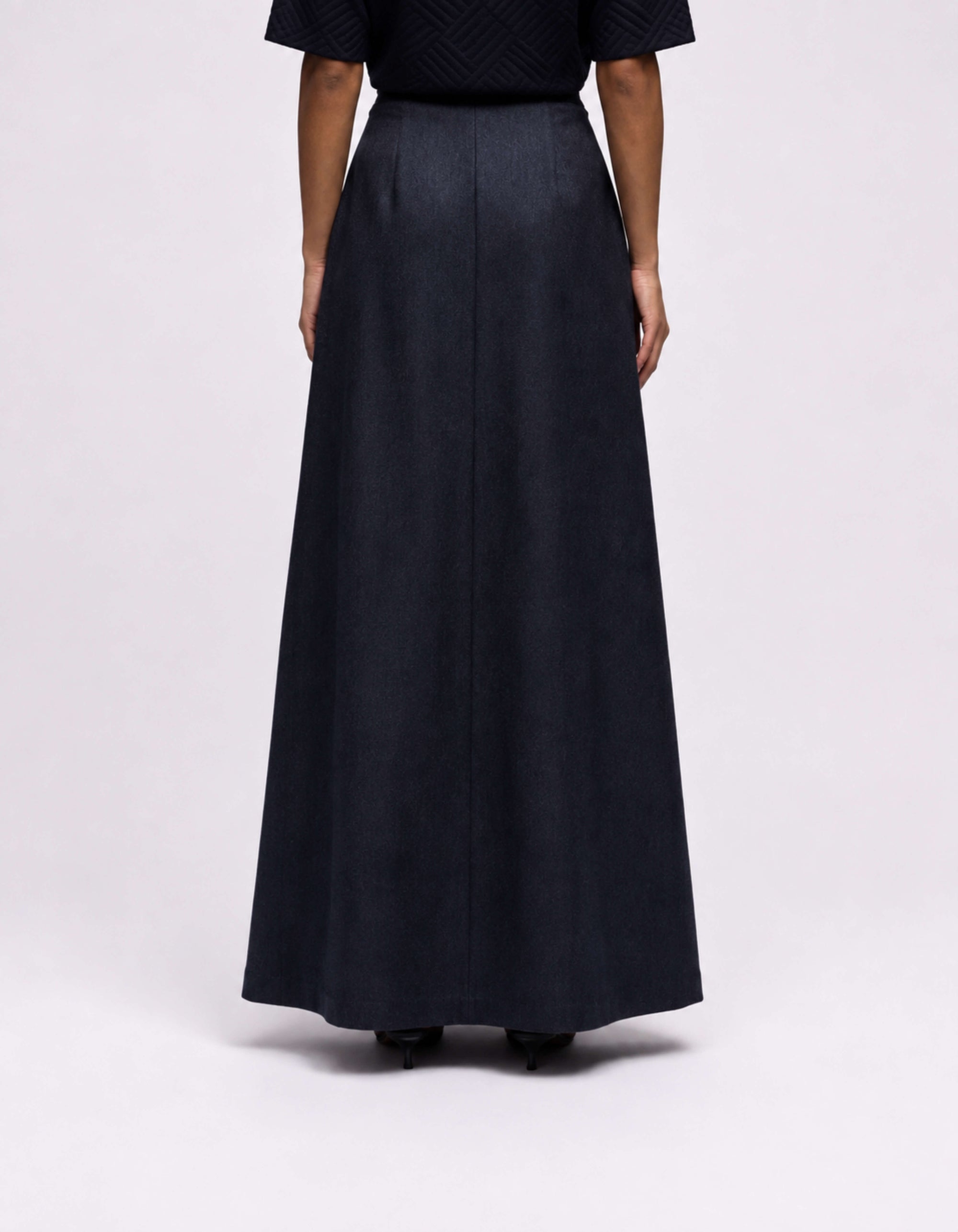A LINE MAXI SKIRT