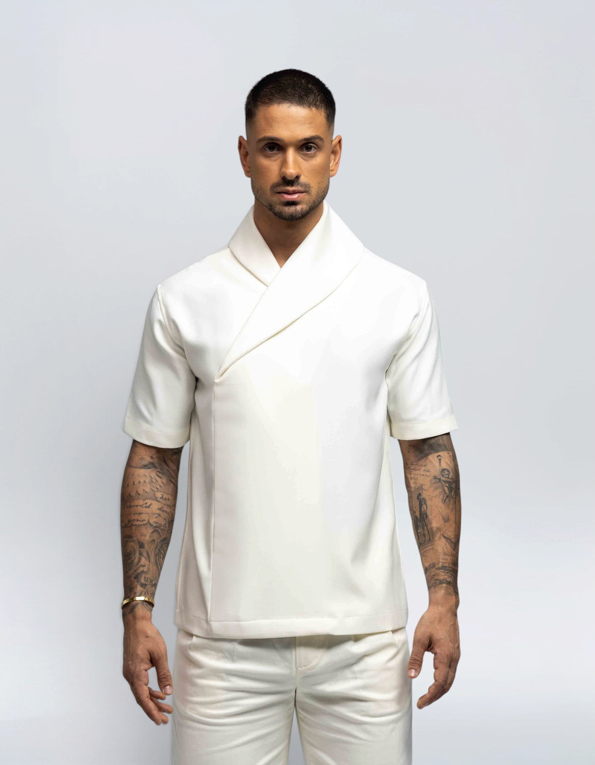 WRAP COLLAR SHIRT