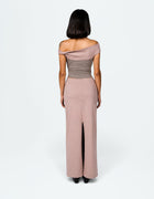 TWO TONE OFF SHOULDER TOP