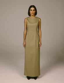 SLEEVELESS COLUMN DRESS