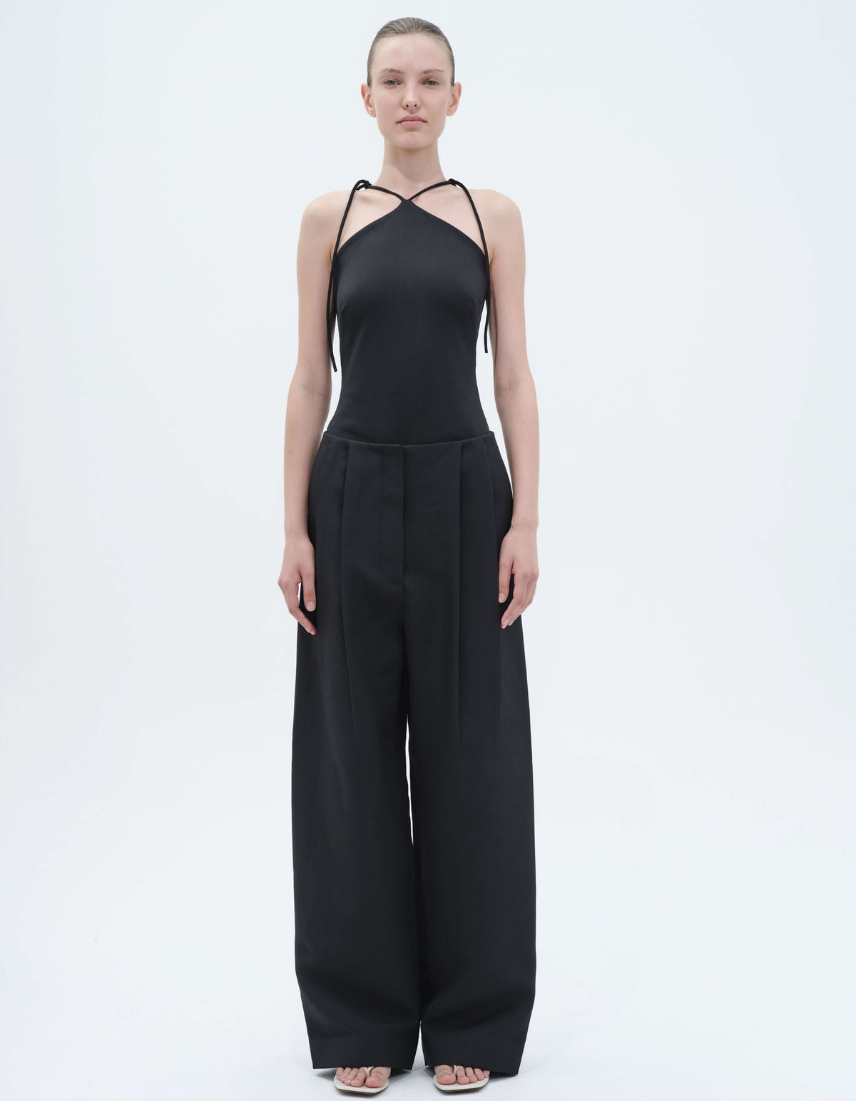PLEATED TROUSERS
