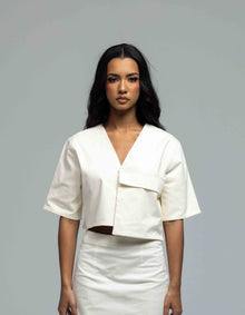 OVERSIZE POCKET CROP TOP