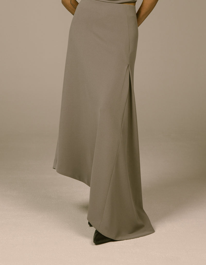 ASYMMETRIC DRAPE SKIRT