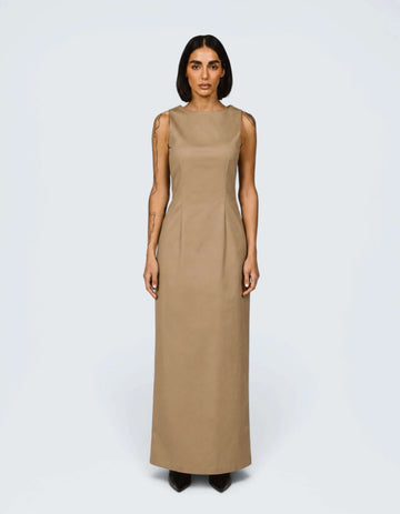 SLEEVELESS COLUMN DRESS