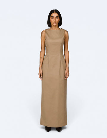 SLEEVELESS COLUMN DRESS