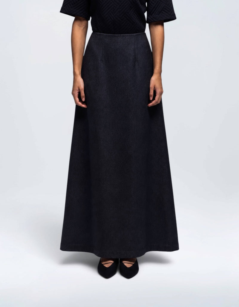 A LINE MAXI SKIRT