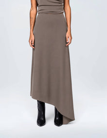 ASYMMETRIC DRAPE SKIRT