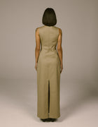 SLEEVELESS COLUMN DRESS