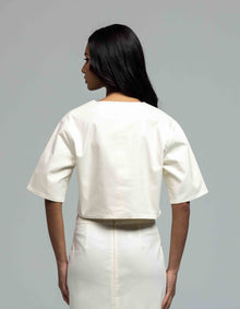 OVERSIZE POCKET CROP TOP