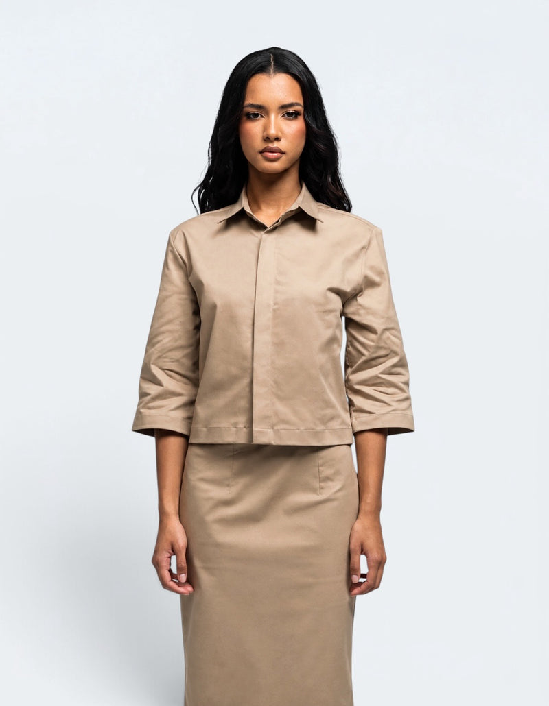 CAMICIA CON SILHOUETTE BOXY 