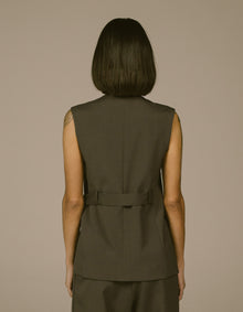 WRAP VEST SHIRT