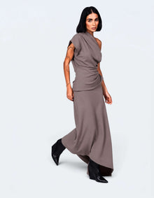 ASYMMETRIC DRAPE TOP