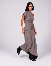 ASYMMETRIC DRAPE TOP