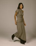 ASYMMETRIC DRAPE SKIRT