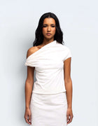 ONE SHOULDER TWIST TOP