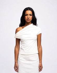 ONE SHOULDER TWIST TOP