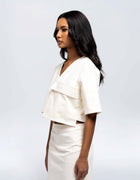 OVERSIZE POCKET CROP TOP