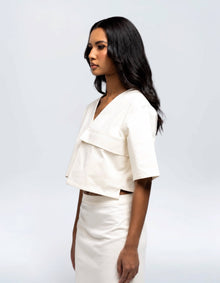 OVERSIZE POCKET CROP TOP