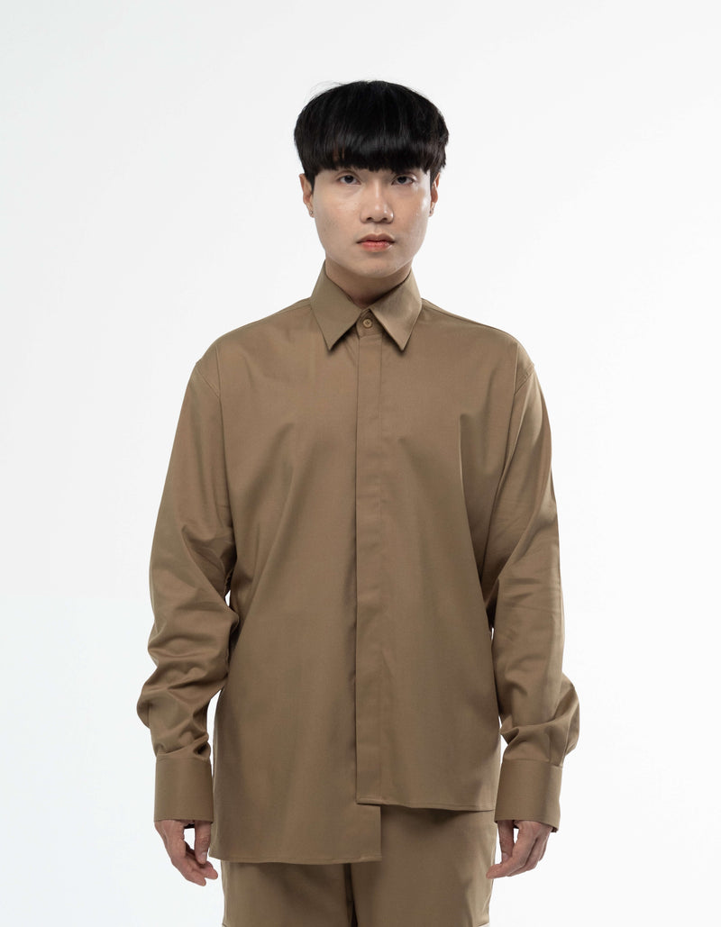 ASYMMETRICAL LONG SLEEVE SHIRT