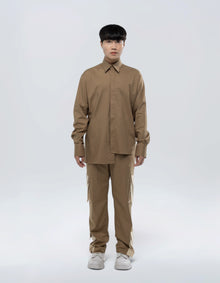 CAMICIA ASIMMETRICA A MANICHE LUNGHE