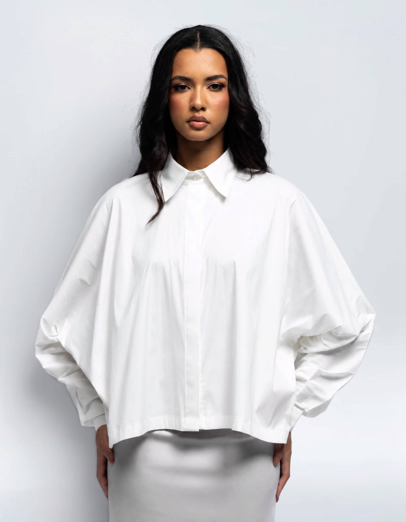 OVERSIZE SLEEVE COLLAR TOP
