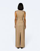 SLEEVELESS COLUMN DRESS