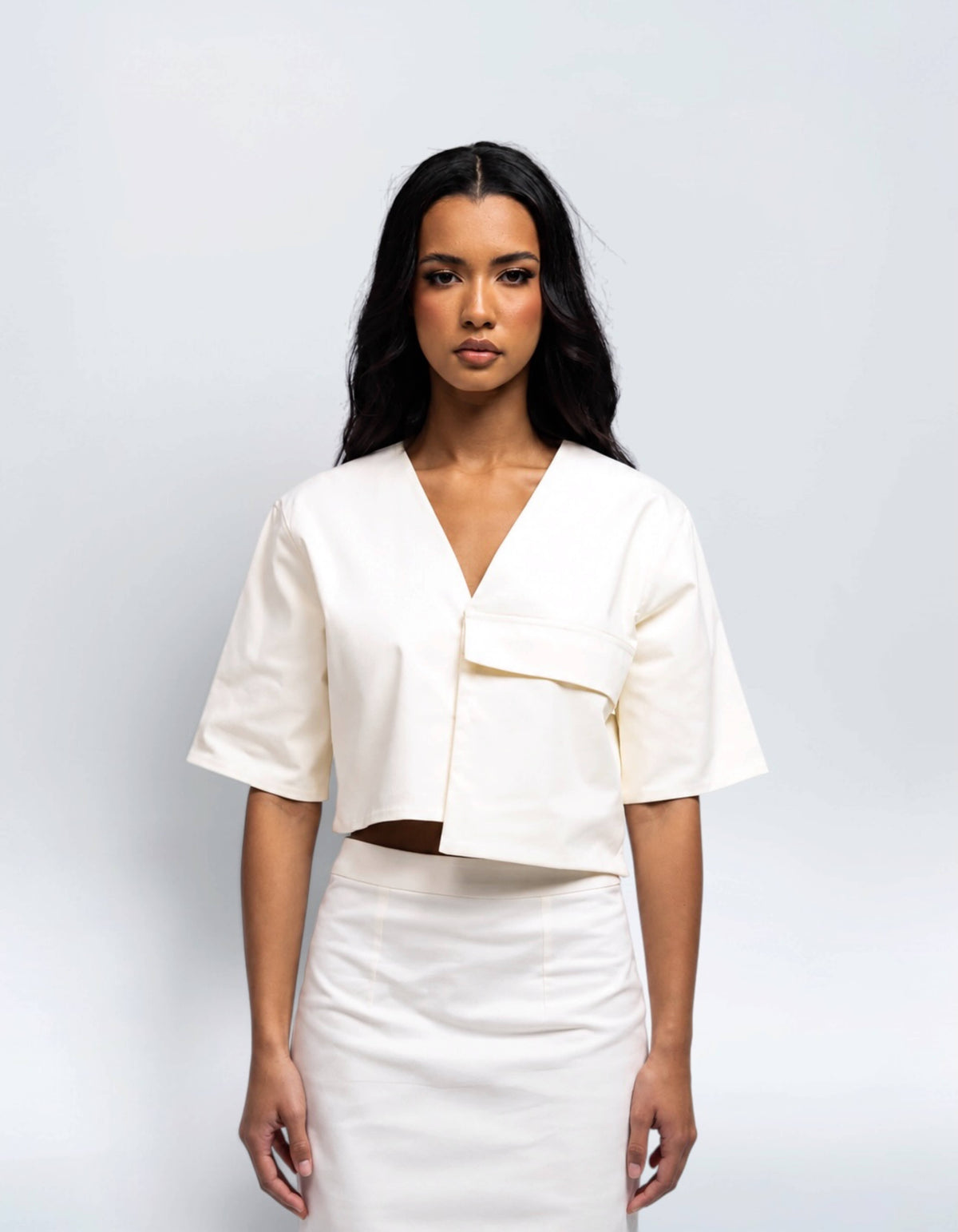 OVERSIZE POCKET CROP TOP