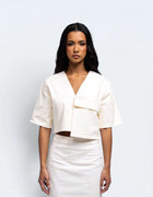 OVERSIZE POCKET CROP TOP