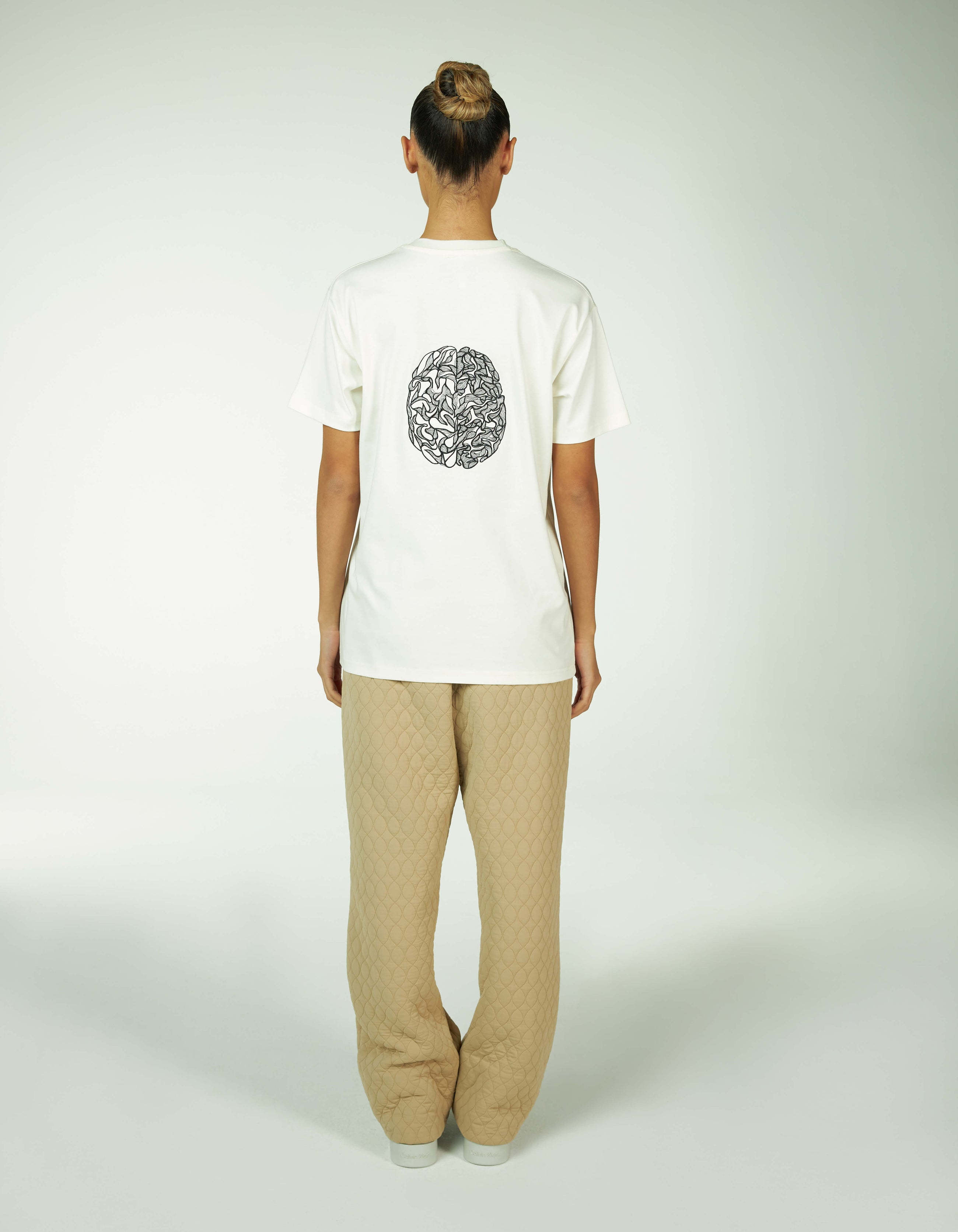 T-SHIRT BRODERIE CERVEAU