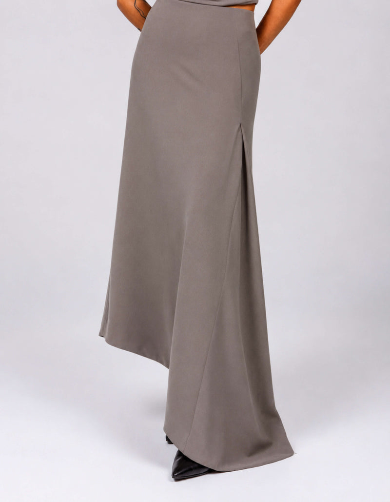 ASYMMETRIC DRAPE SKIRT