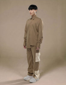 PANTALON CARGO BICOLORE