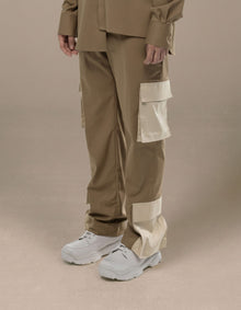 PANTALON CARGO BICOLORE
