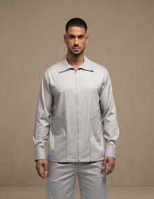 CHEMISE À POCHE LONGUE ET FERMETURE ÉCLAIR