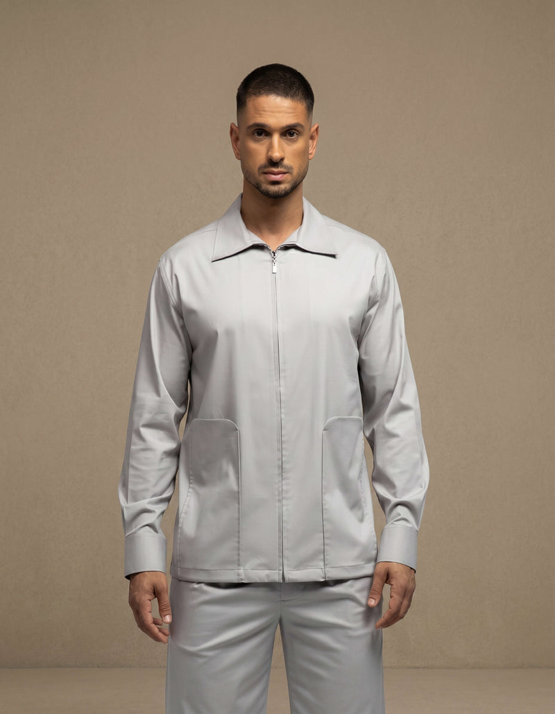 CHEMISE À POCHE LONGUE ET FERMETURE ÉCLAIR