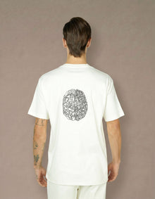 T-SHIRT CON RICAMO CERVELLO