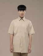 CHEMISE À MANCHES COURTES À PANNEAU EN U