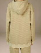 FELPA CON CAPPUCCIO OVERSIZE