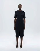 DROP SHOULDER MIDI DRESS