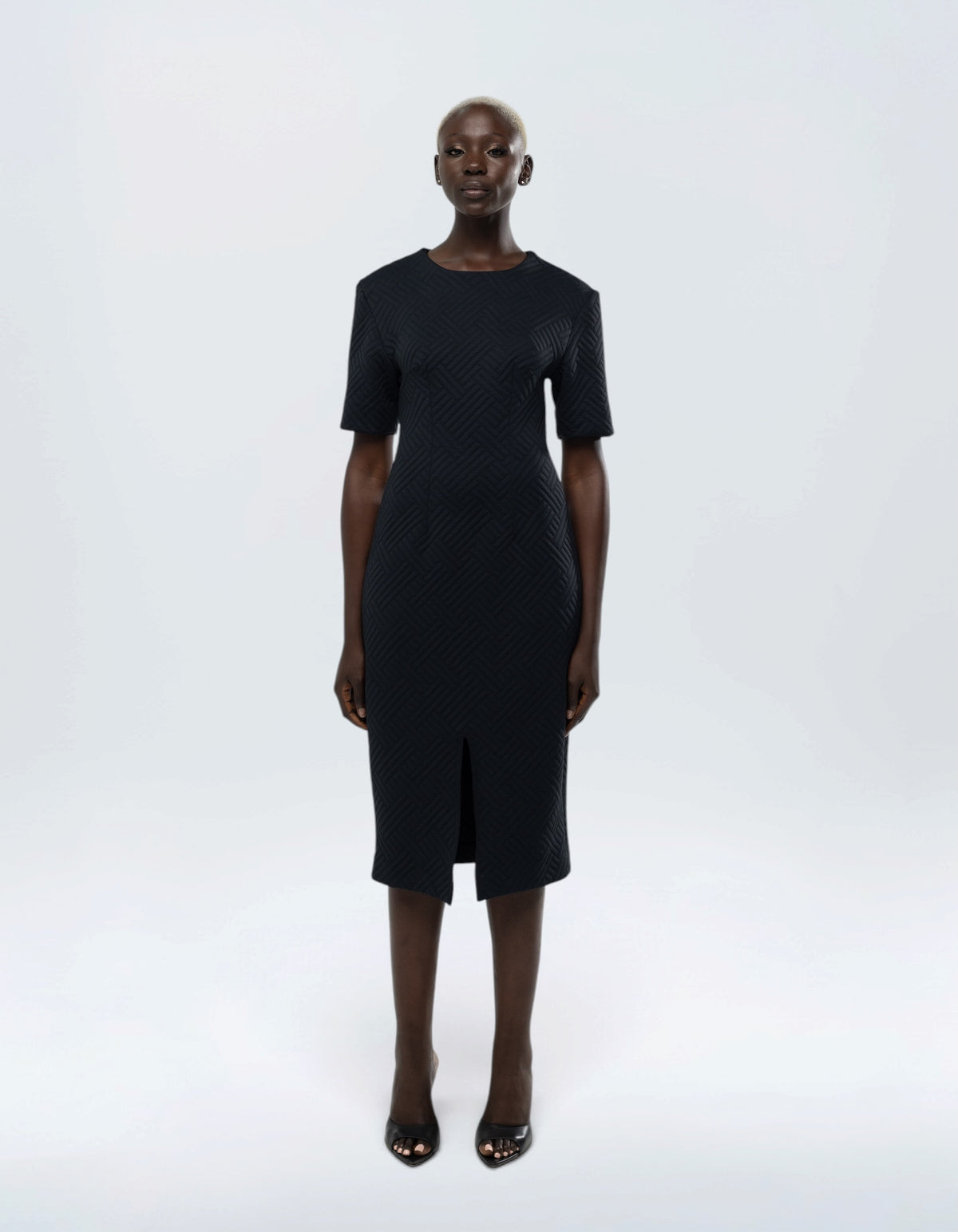 DROP SHOULDER MIDI DRESS