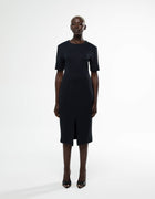ROBE MIDI À ÉPAULES TOMBASES