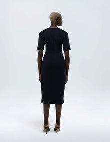 DROP SHOULDER MIDI DRESS