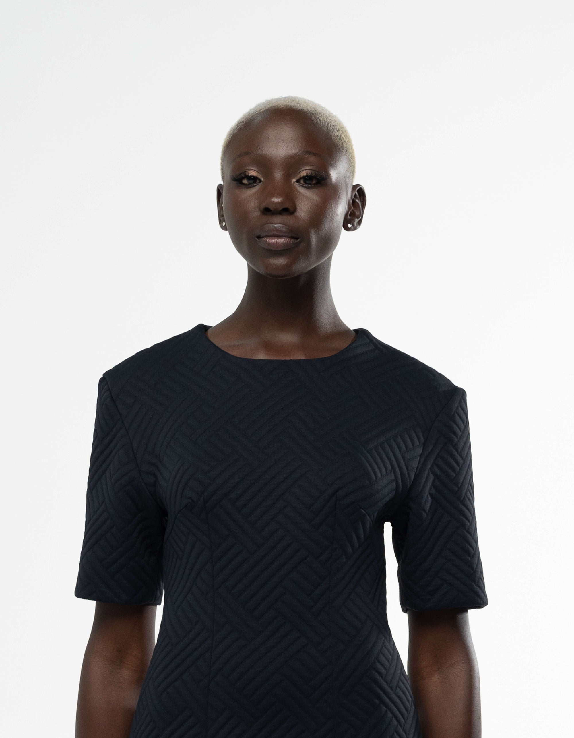 ROBE MIDI À ÉPAULES TOMBASES