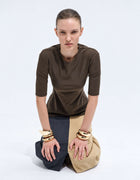 THREE QUARTER SLEEVE TOP